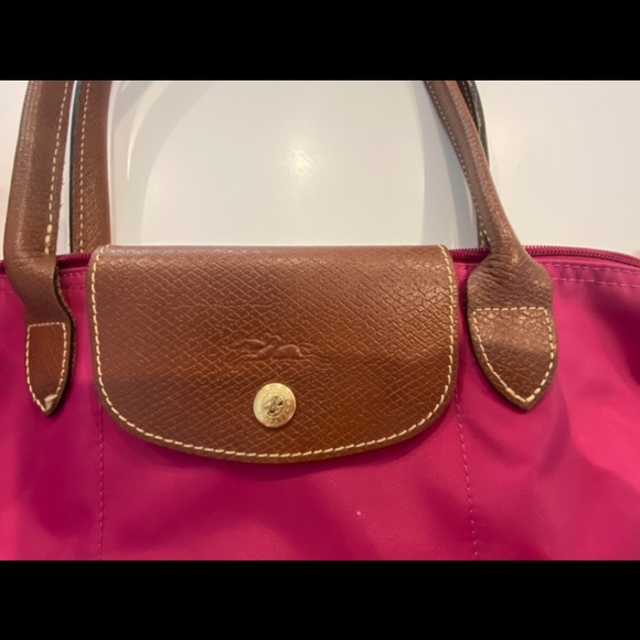 AUTHENTIC Pink Longchamp Le Pliage Small Shoulder Bag Excellent Condition - Picture 3 of 16